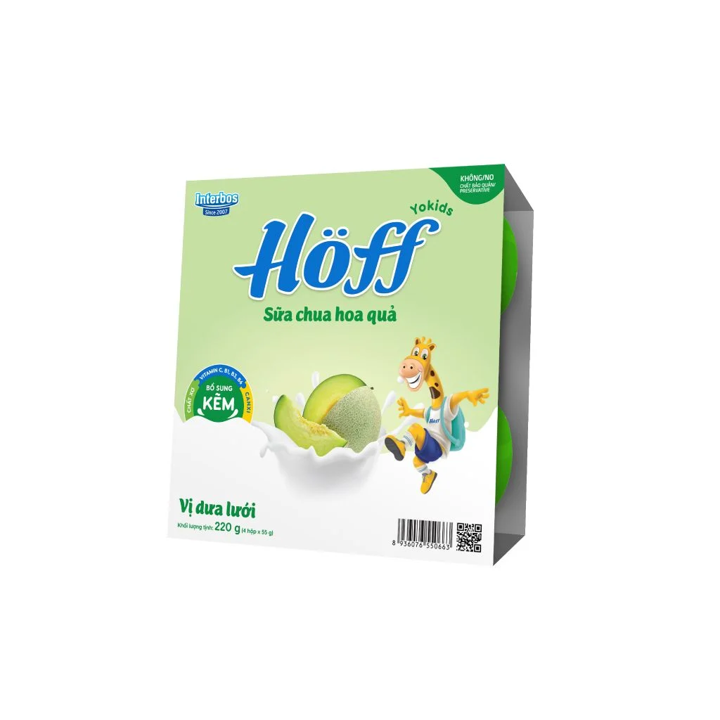 Hoff. sữa chua TE vị Dưa lưới T/12 lốc/4