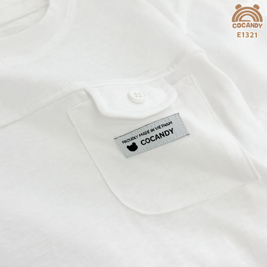 Áo cộc thun TRẮNG nắp túi ốp kẻ ngang_thumbnail_6