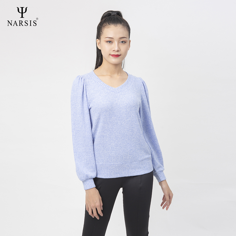 ÁO THU ĐÔNG NỮ L0017 NARSIS VẢI LEN COTTON ẤM ÁP, THOÁNG MÁT, GIỮ ẤM TỐT, MỀM MẠI_thumbnail_3