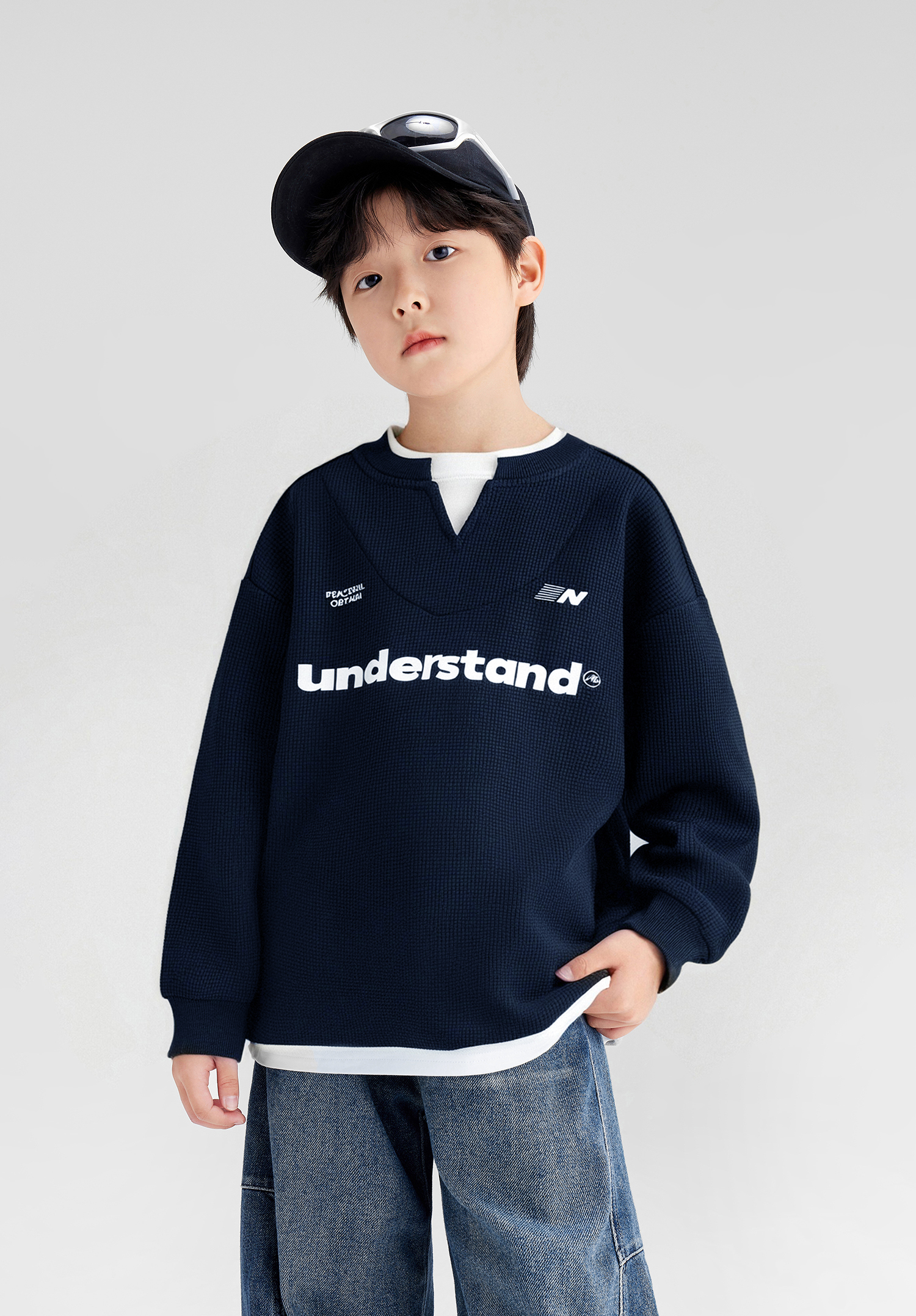 Áo dài tay phối cổ V ADT25003_thumbnail_2