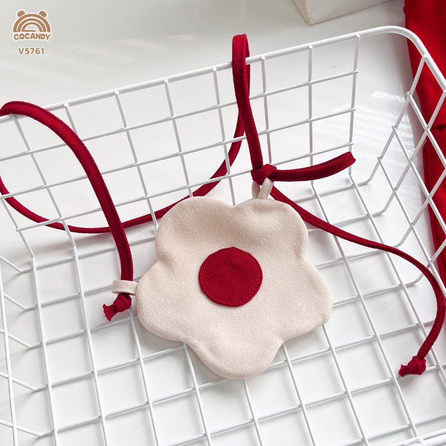 Váy dạ ĐỎ sát nách cổ sen cúc bọc + túi_thumbnail_4