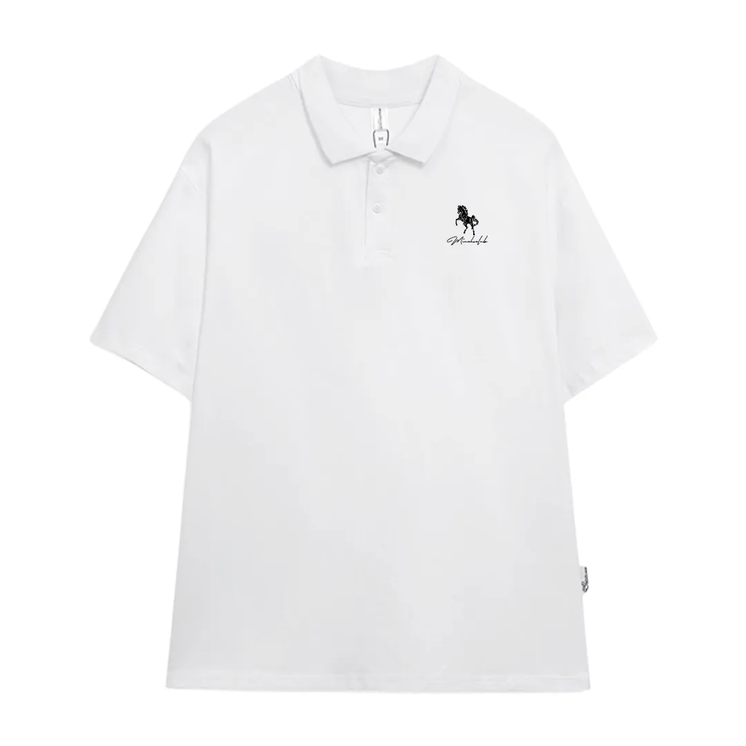 Áo polo nam nữ form rộng basic dễ phối đồ 2538 Miucho Club vải cotton thoáng mát in mix_thumbnail_0