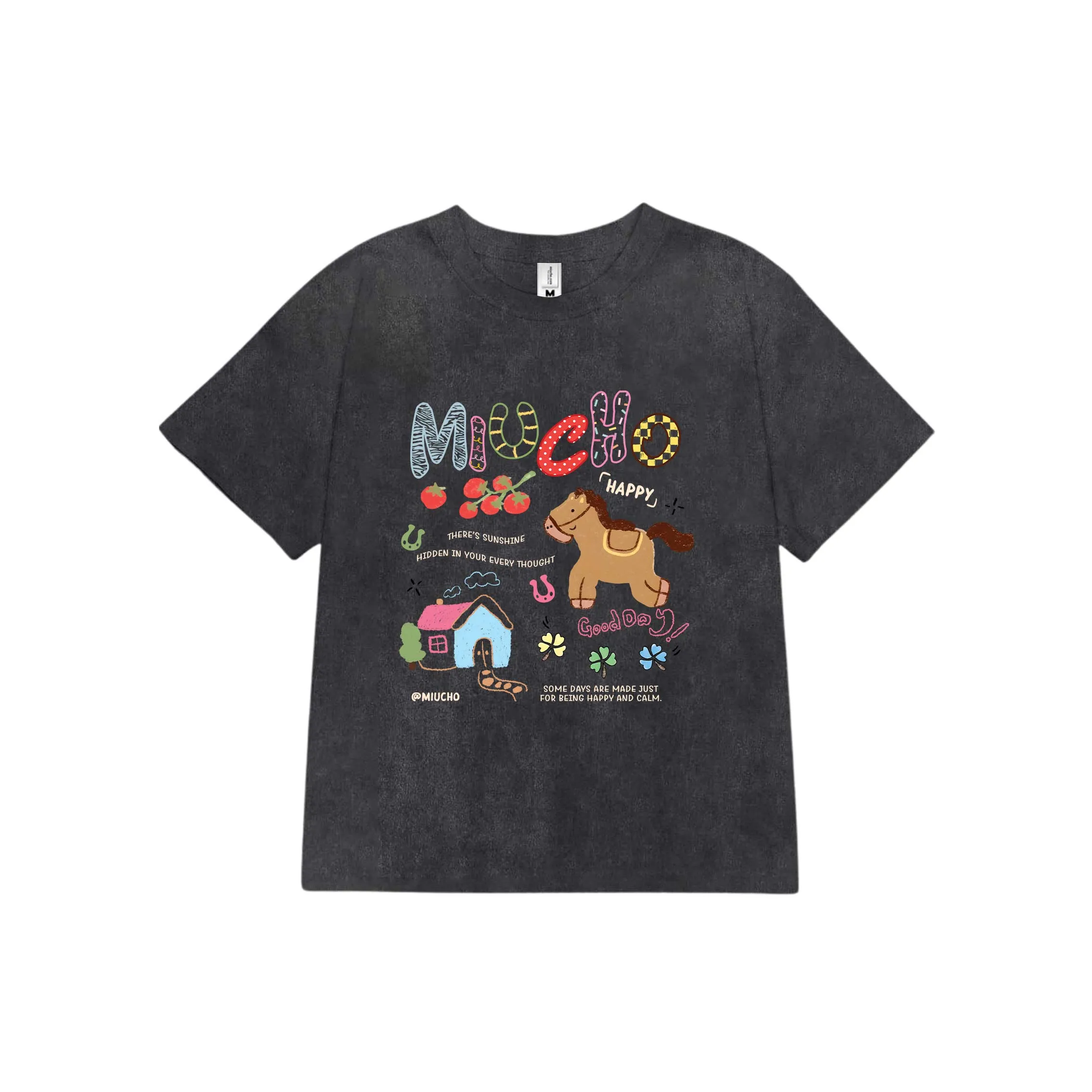 Áo baby tee nữ Miucho cotton co giãn 2 chiều thoáng mát cartoon in mix dễ thương nhiều màu 2740_thumbnail_7