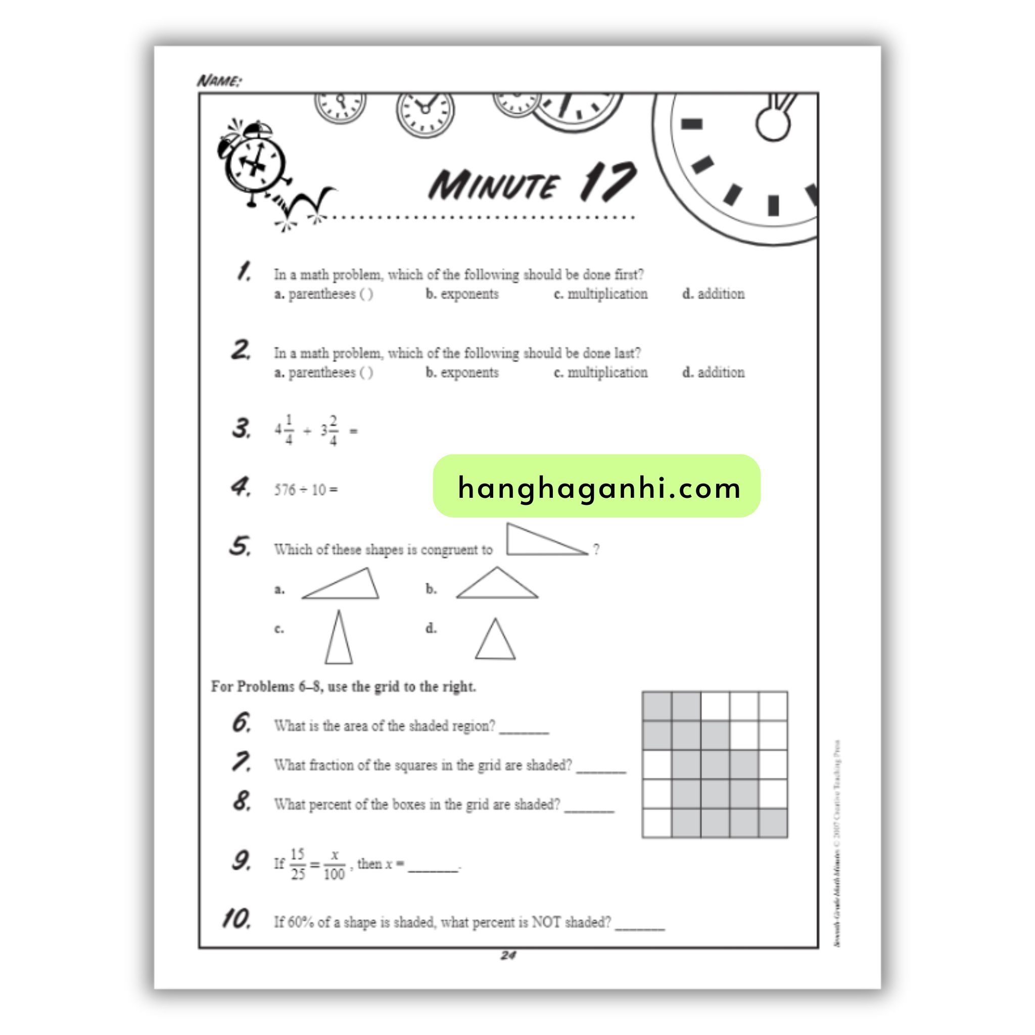 Math Minutes Grade 7- Sách Toán Tiếng Anh cho bé lớp 7_thumbnail_5