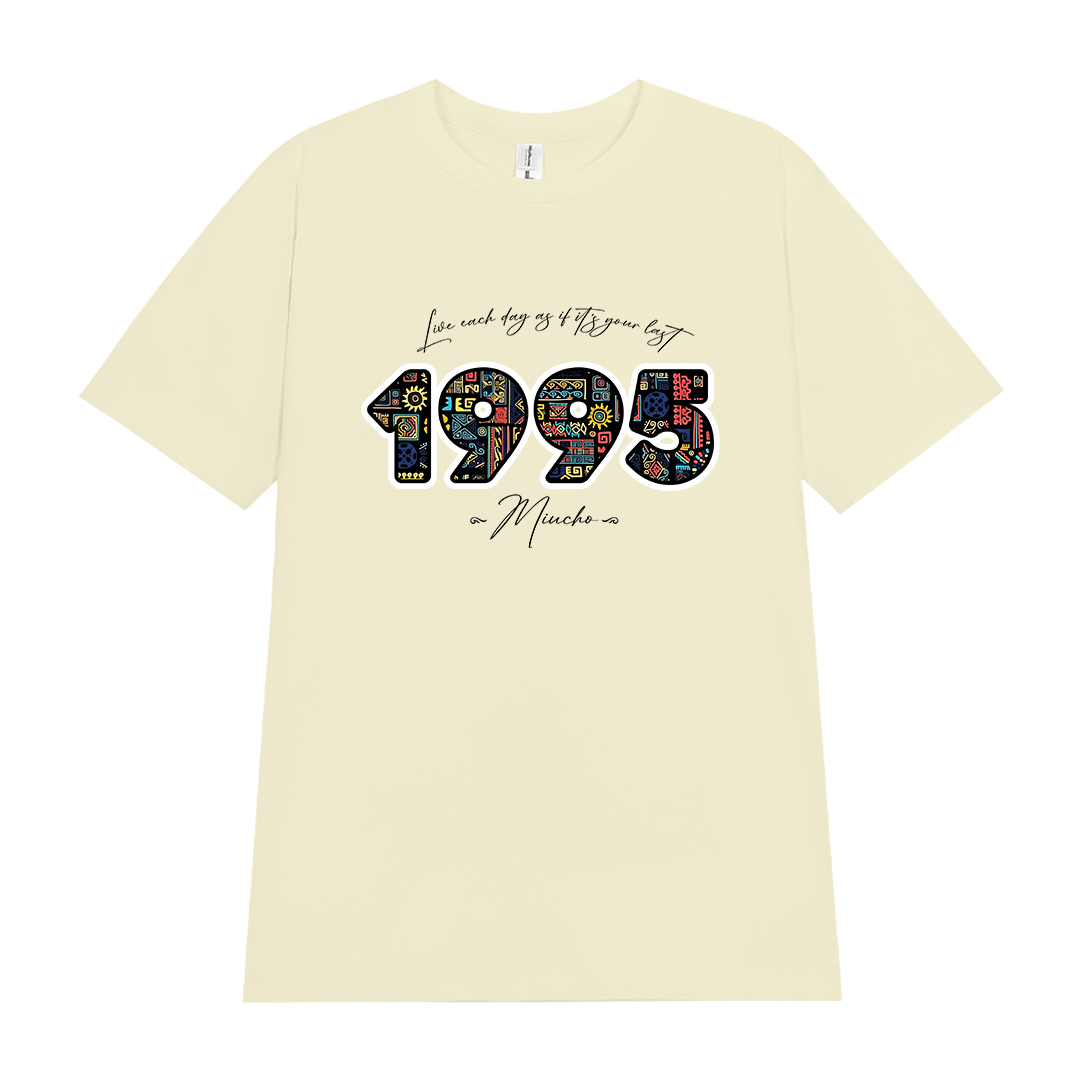 Áo thun nữ in năm sinh 1995 form vừa regular vải cotton 4c thoáng mát ARD1782 Miucho Chic in mix_thumbnail_0