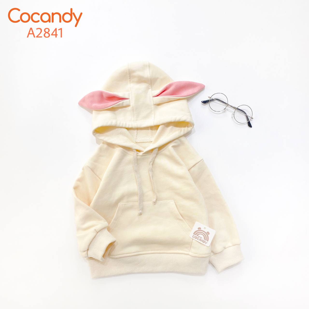 Áo dài hoodie BE tai thỏ_thumbnail_0