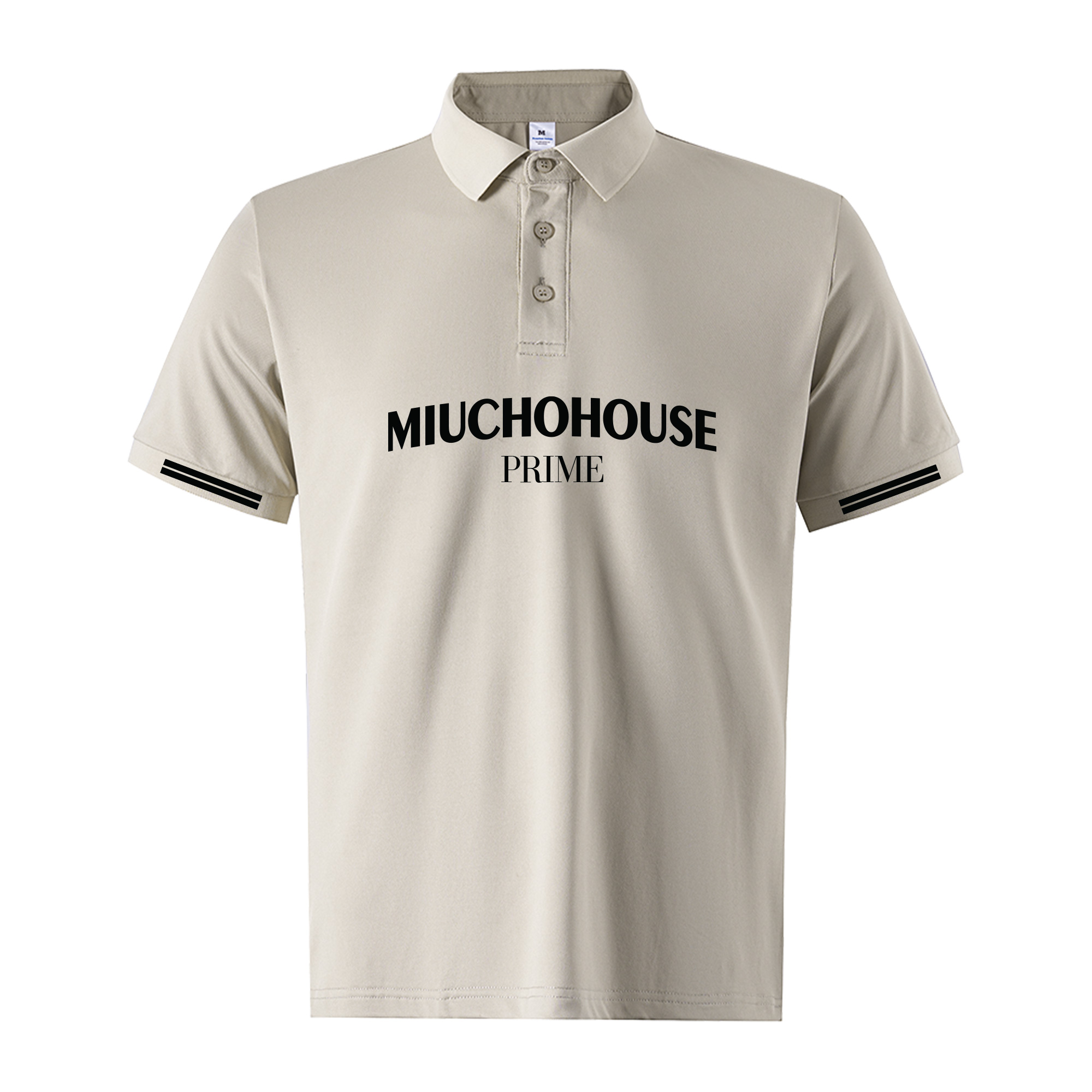 Áo polo nam form vừa 2238 Miucho Iconic vải cá sấu polyester co giãn thoáng mát in typography_thumbnail_10