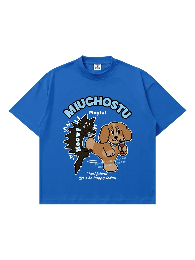 Áo thun boxy streetwear hình cún Miucho 3192_thumbnail_15