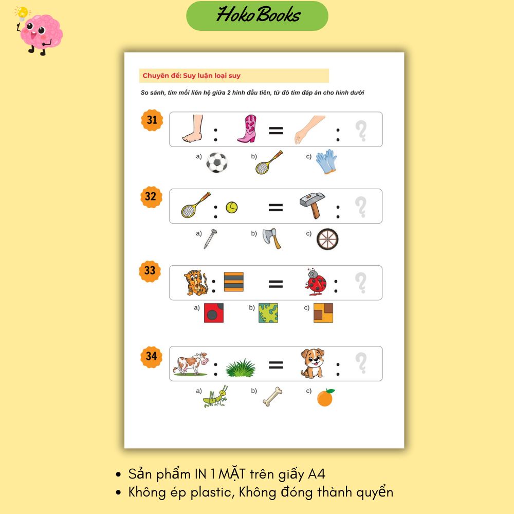 HL49 Học liệu Suy luận loại suy, từ mối tương quan giữa các đồ vật Hokobooks_thumbnail_1