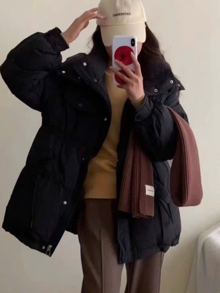 Áo khoác phao Đen - V62