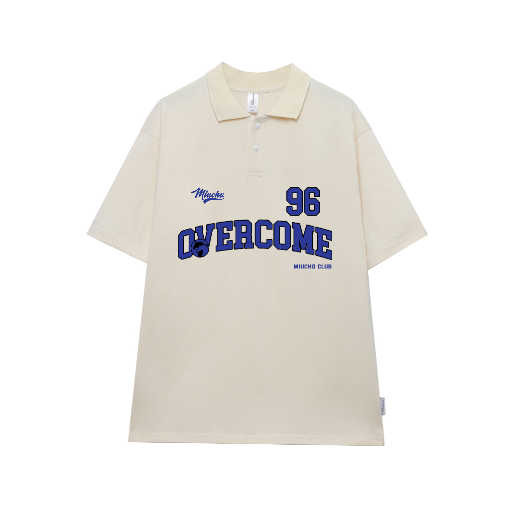 Áo polo nam form rộng đẹp PLD176 Miucho Man tay lỡ vải cotton mềm mại cho nam Typography_thumbnail_3