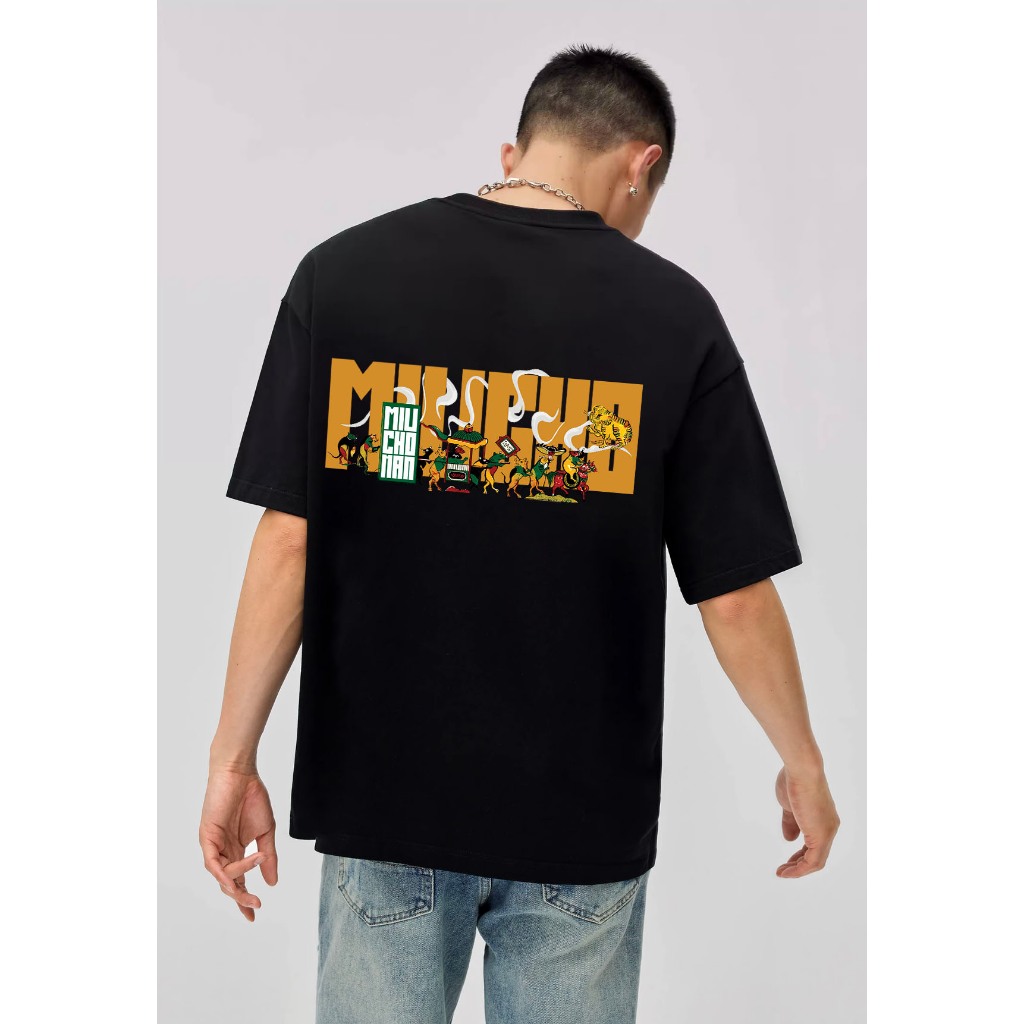 Áo thun nam form rộng 12 con giáp tuổi Tí ( tuổi chuột) ATD438 Miucho Man cotton cổ tròn ingraphic_thumbnail_2