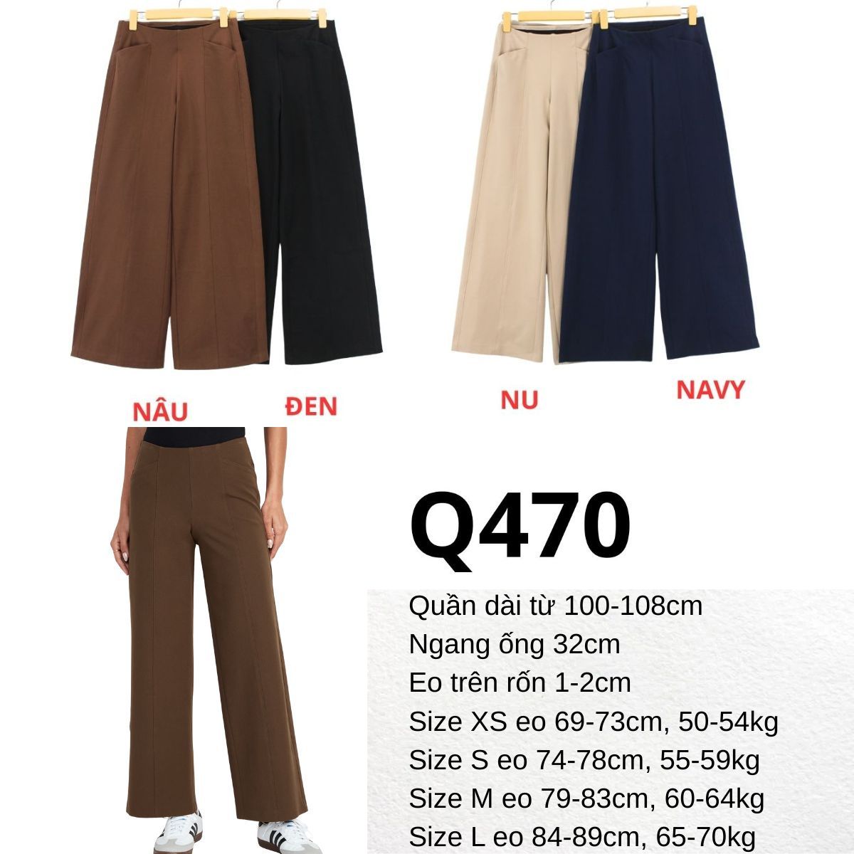 Q470 Quần tây kaki