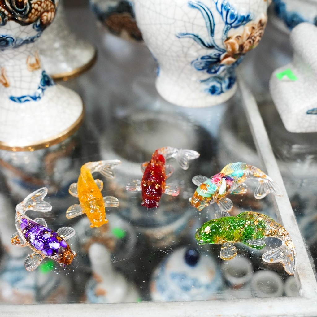 Cá Koi phong thuỷ thả bát sen Minh đường tụ thuỷ Siêu rẻ