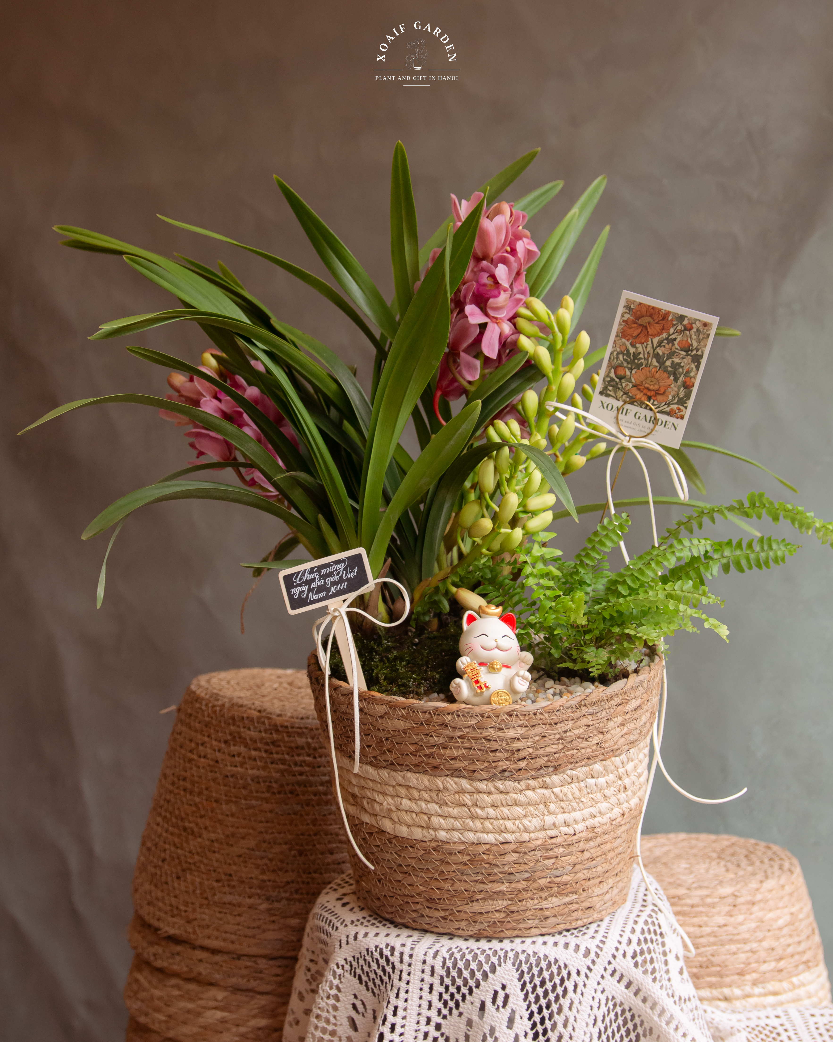 SET ĐỊA LAN GIỎ MÂY