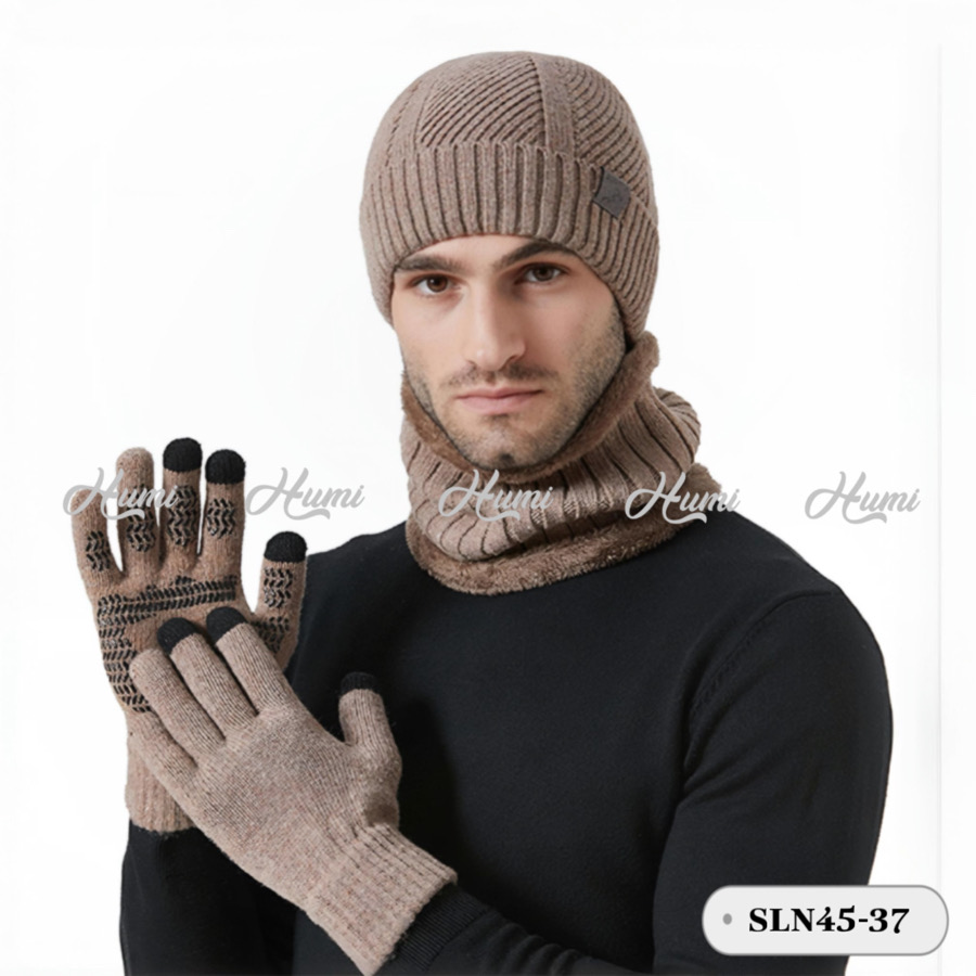 COMBO LEN GIỮ ẤM CHO NAM (SLN45-37 NÂU)