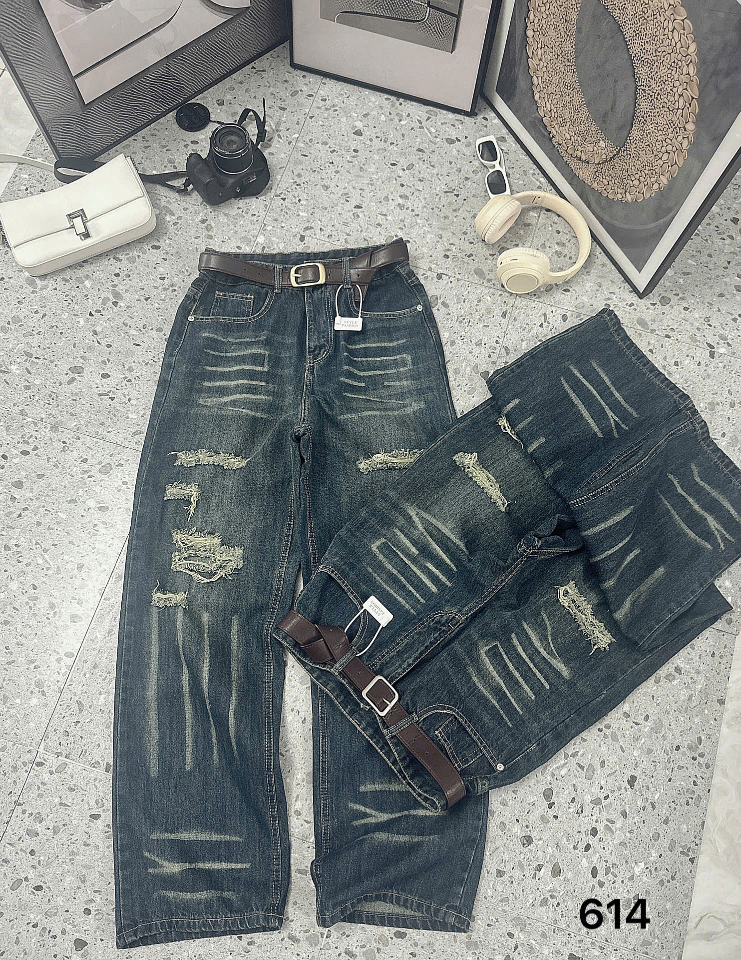 BIGSIZE NỮ-Quần suông rách T- QJ614_thumbnail_5