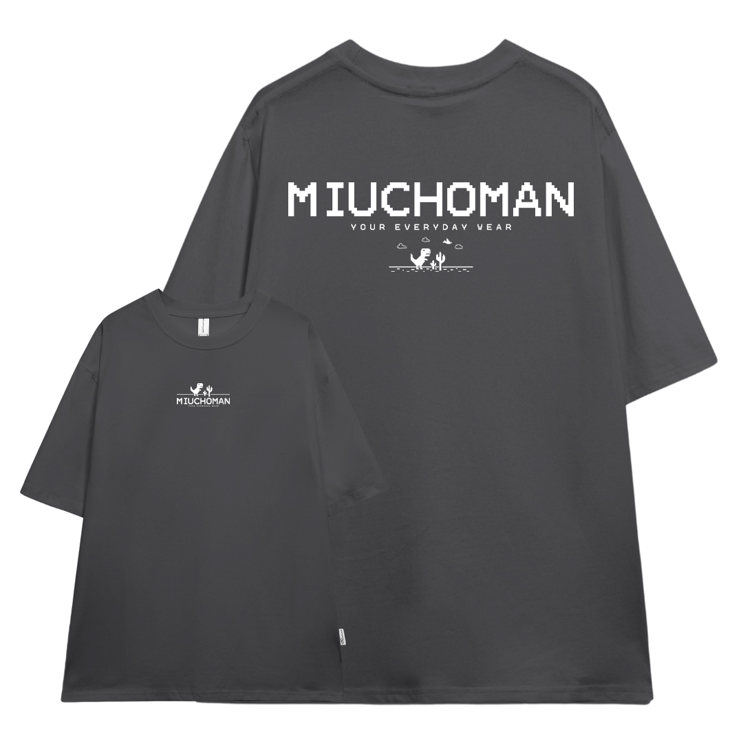 Áo thun nam form rộng ATD382 Miucho Man cotton cổ tròn in typography_thumbnail_8