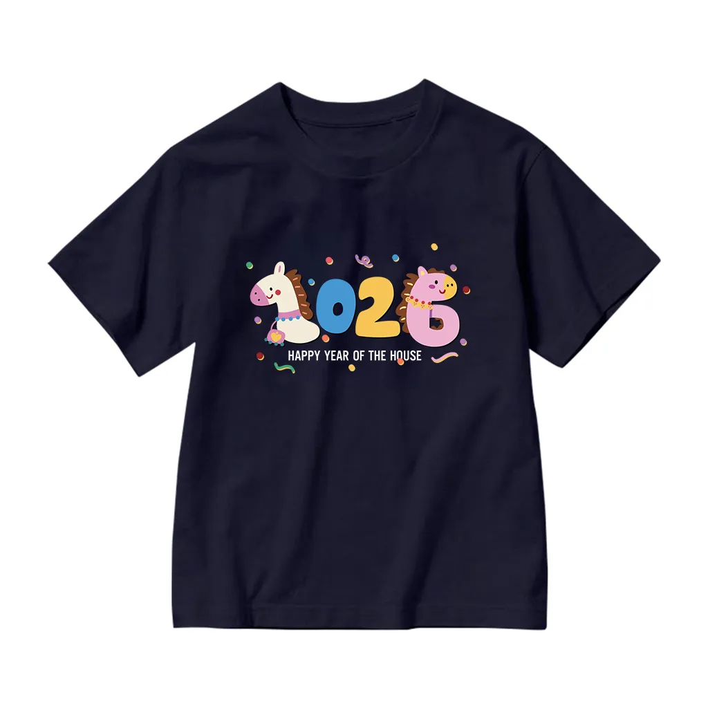 Áo thun bé trai bé gái Tết 2026 Kado vải cotton thoáng mát mềm mại 2953_thumbnail_12