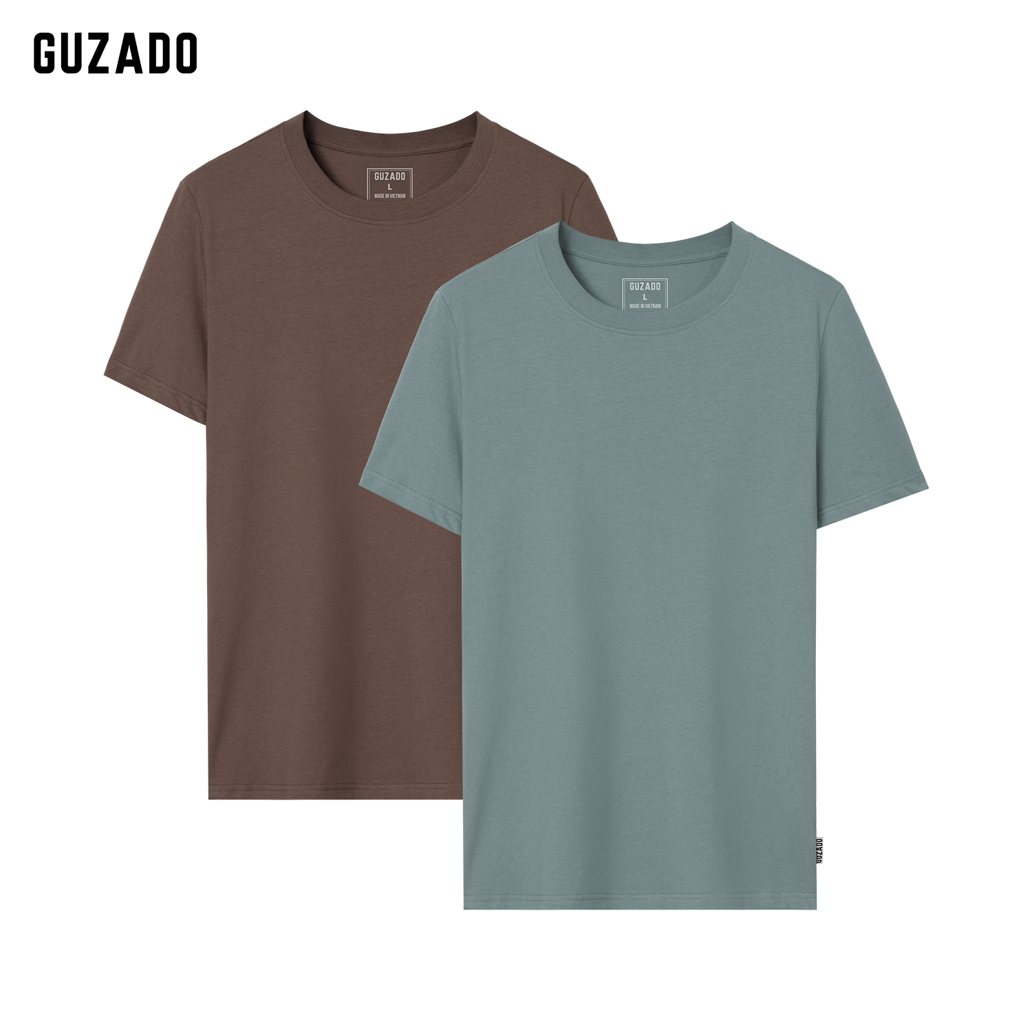 Combo 2 Áo Thun Nam GUZADO Vải Cotton 220gsm CB2GTS05_thumbnail_21