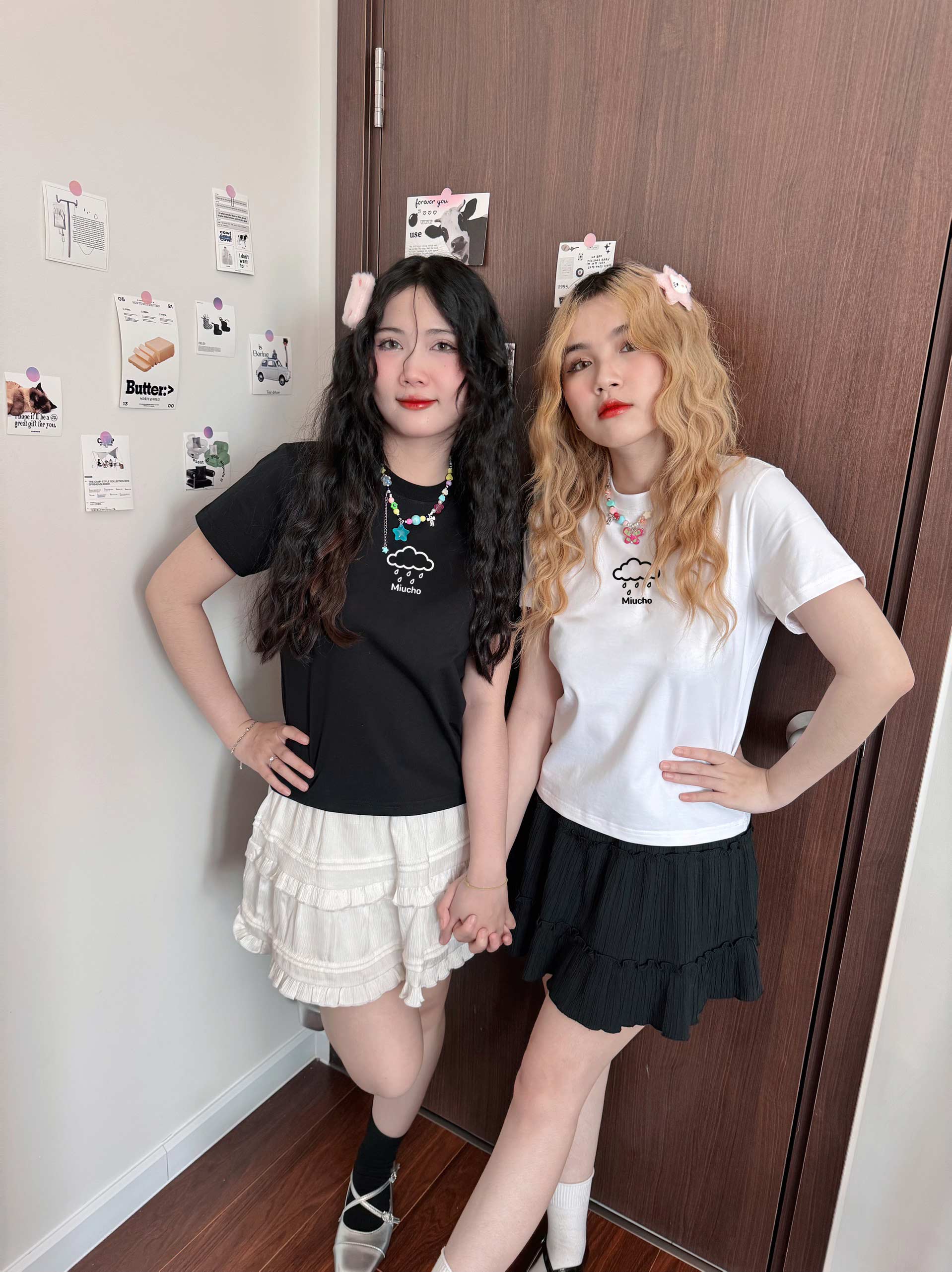 Áo baby tee ôm chất vải cotton co giãn 4 chiều thoáng mát ABD1693 Miucho in basic_thumbnail_3