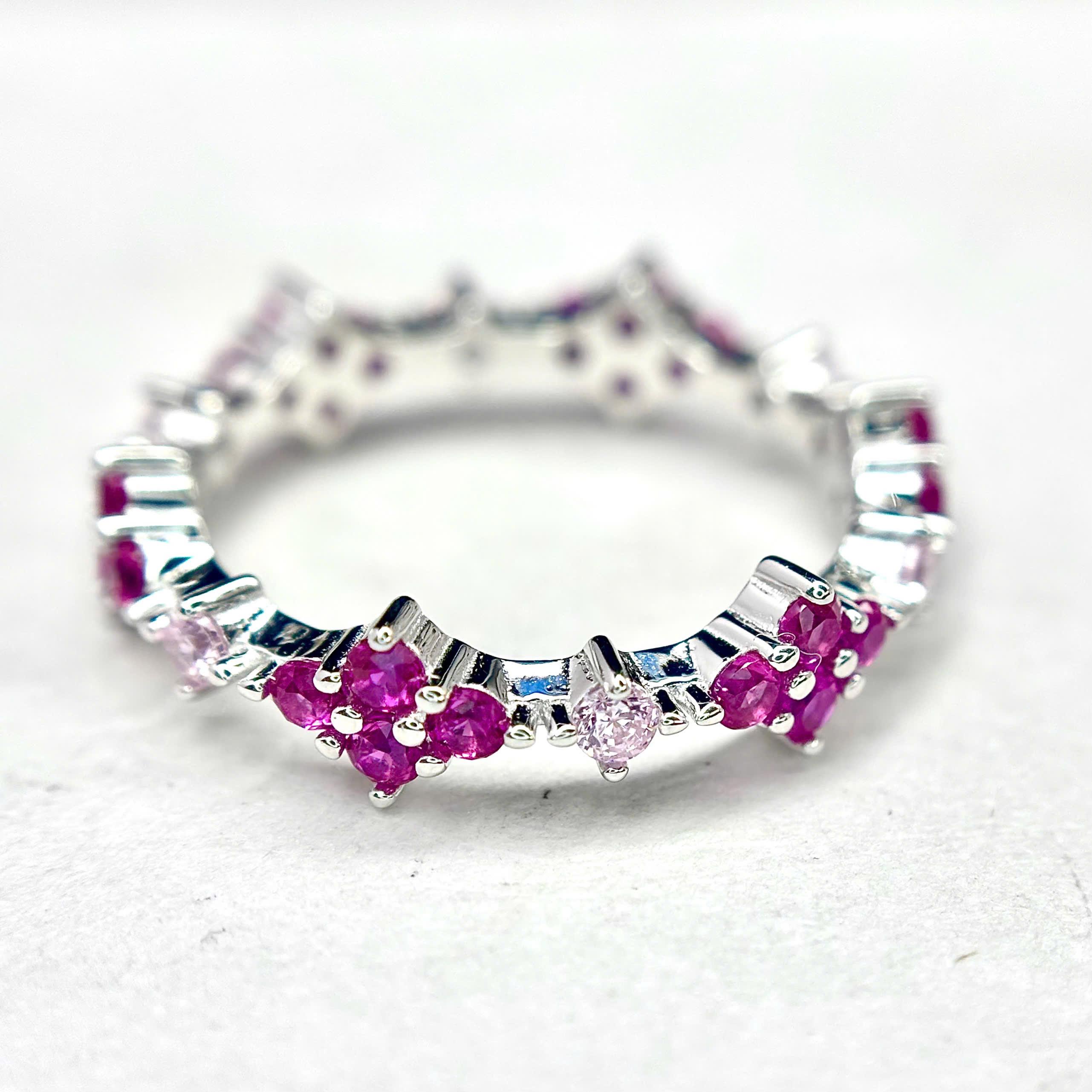 Nhẫn bạc xi bạch kim hoa hồng size 6_thumbnail_1