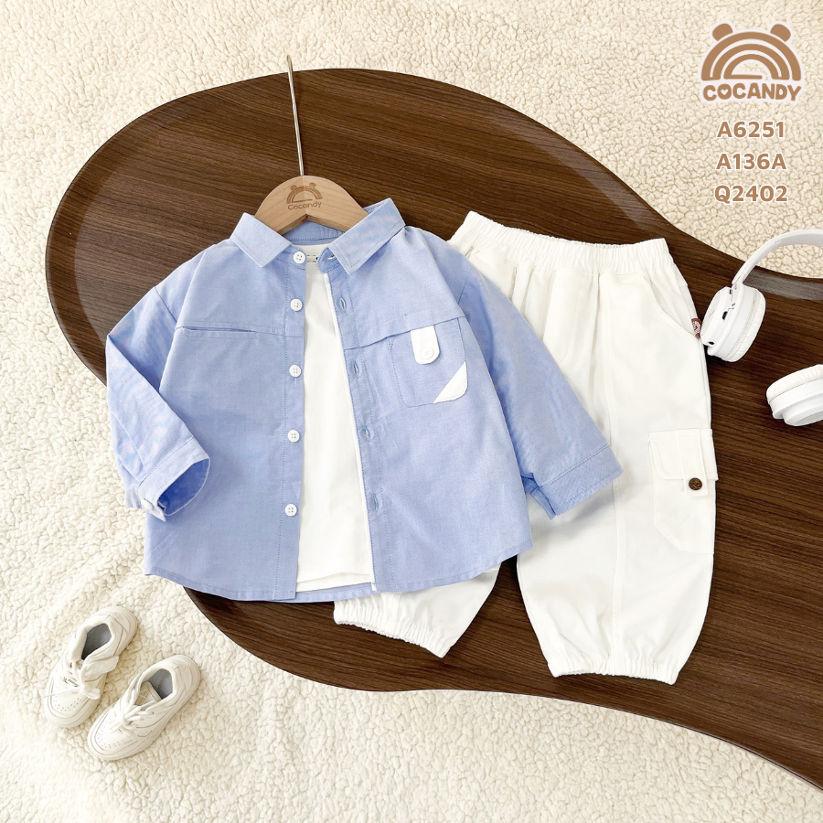 Áo dài XDƯƠNG túi ngực phối TRẮNG cúc_thumbnail_3