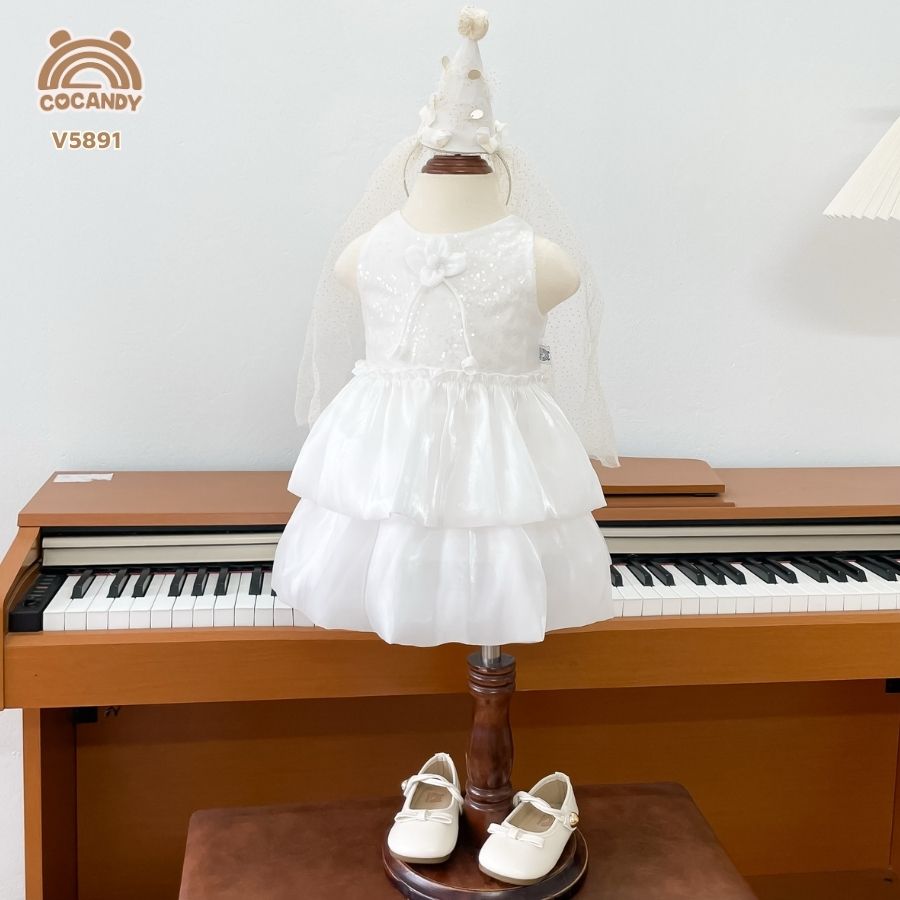 Váy cộc TRẮNG SEQUIN