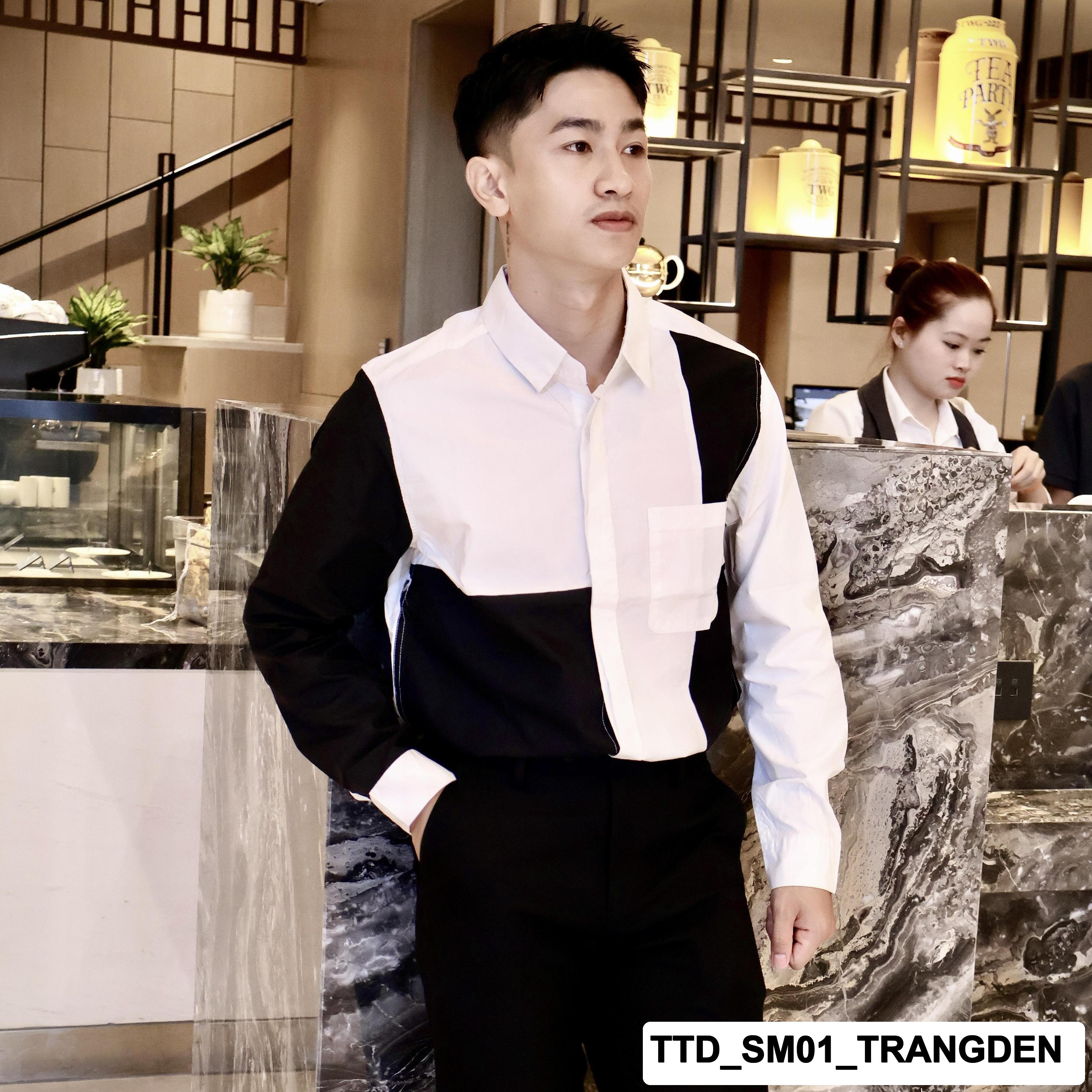 TTD_SM01 - Sơ mi cao cấp phối màu lạ mắt
