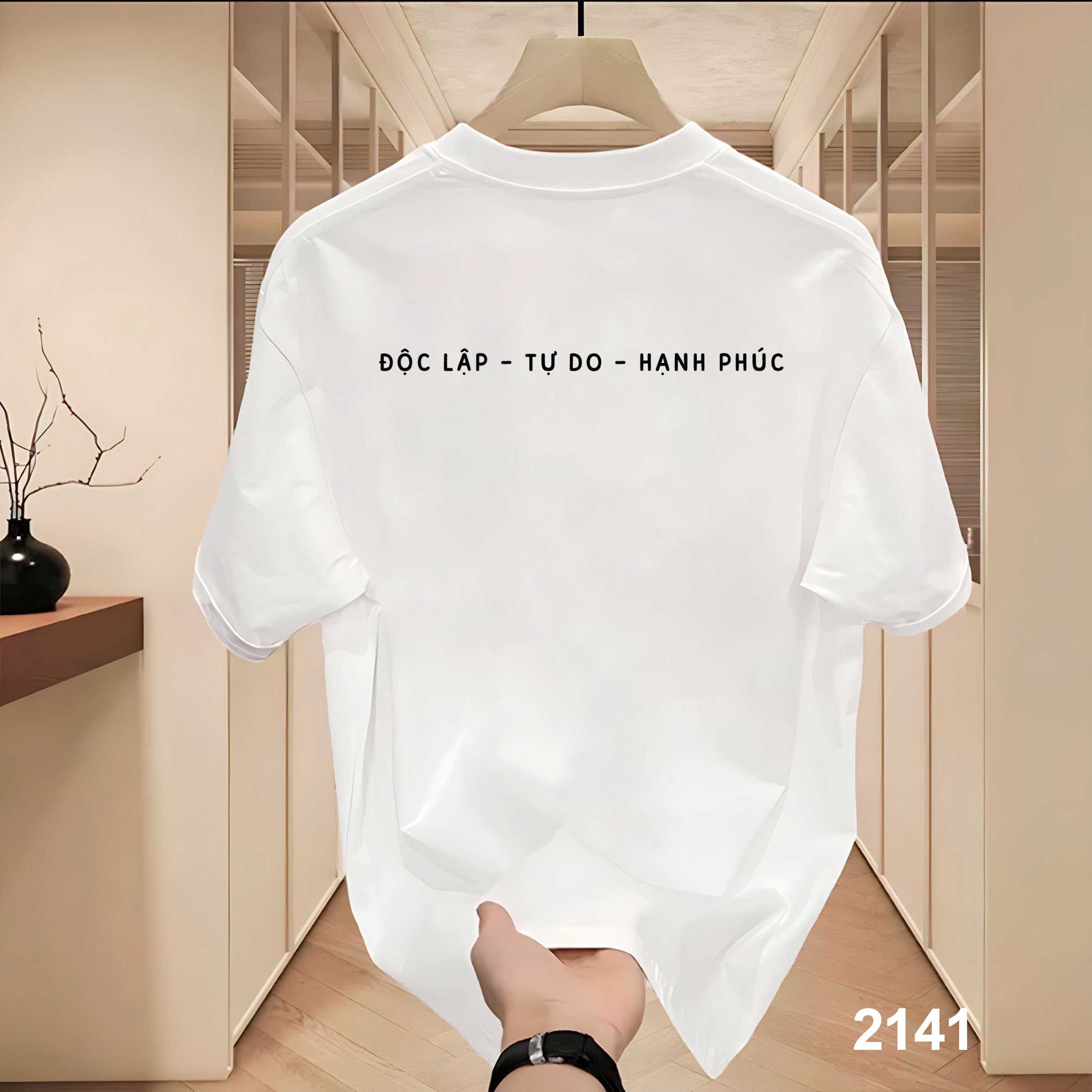 Áo phông local brand Việt Nam tôi yêu form rộng 2141 Miucho Iconic vải cotton 4c 220 gsm in mix_thumbnail_3