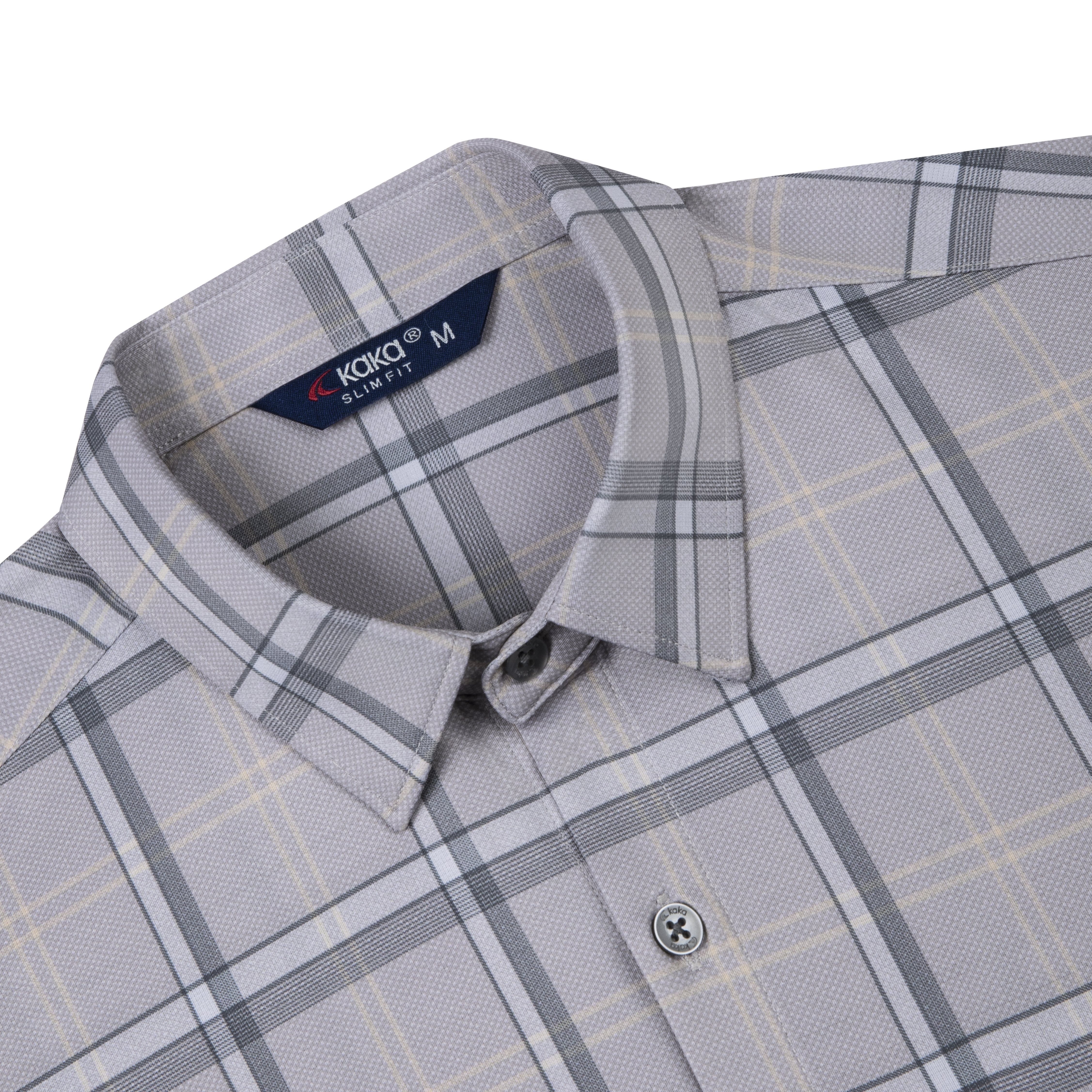 Áo Sơ Mi KaKa Bamboo co giãn kẻ sọc lớn S25
