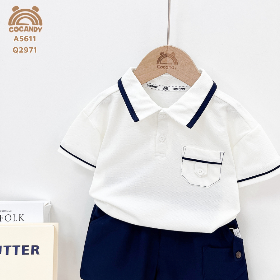 Áo cộc polo TRẮNG phối XTHAN túi ngực_thumbnail_1