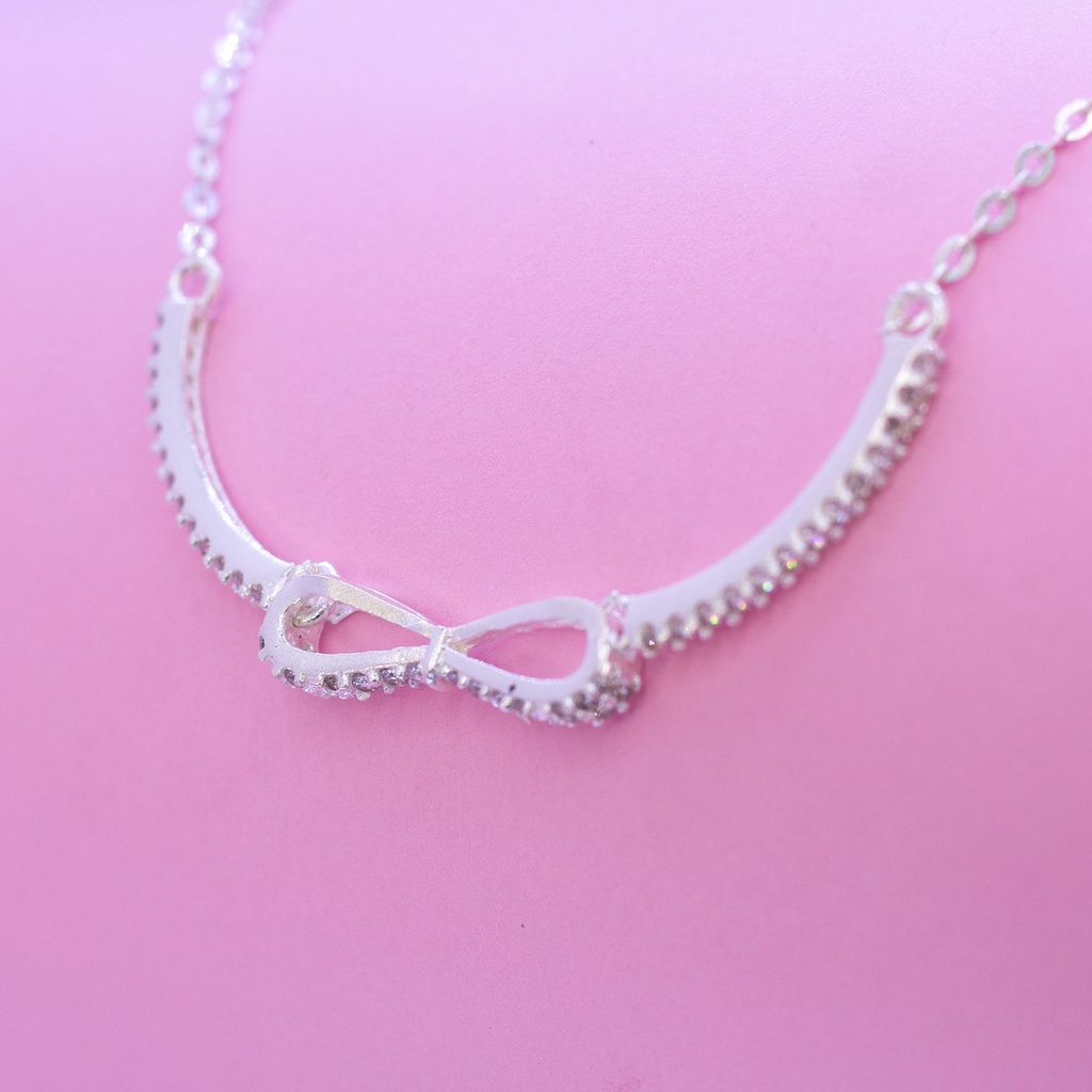 Lắc tay Bạc Thắt Nơ N02 Quà tặng sinh nhật, bạn gái, bạn bè, người thân ý nghĩa_thumbnail_5