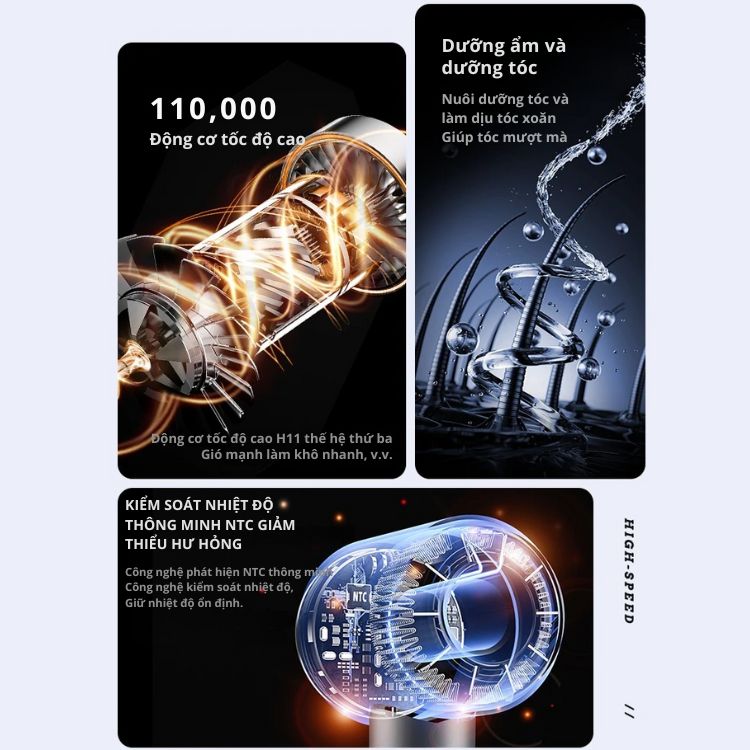 Máy Sấy Tóc Tốc Độ Cao Kachi MK428 ION (110.000 vòng/phút) - Sấy Nhanh, Chăm Sóc Tóc Ion Âm, Kiểm Soát Nhiệt NTC_thumbnail_4