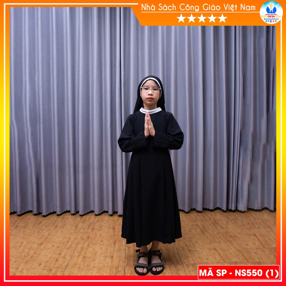 Bộ áo dòng nhí dành cho thiếu nhi (may theo yêu cầu) - Cổ võ ơn gọi NS550_thumbnail_8
