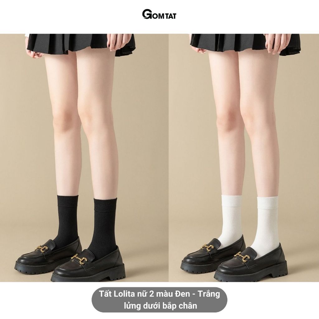 Tất trơn nữ 3 chiều cao lolita HOT-1805