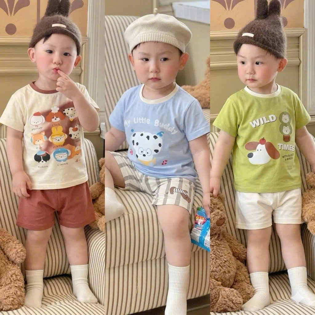 A93 SET 3 BỘ CỘC 9 MẶT CHÓ TÊN TIẾNG ANH- A100.340