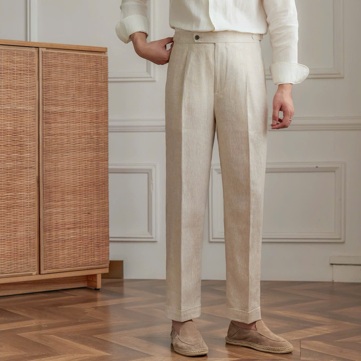 Sidetab Linen Trousers – Season 3_thumbnail_5