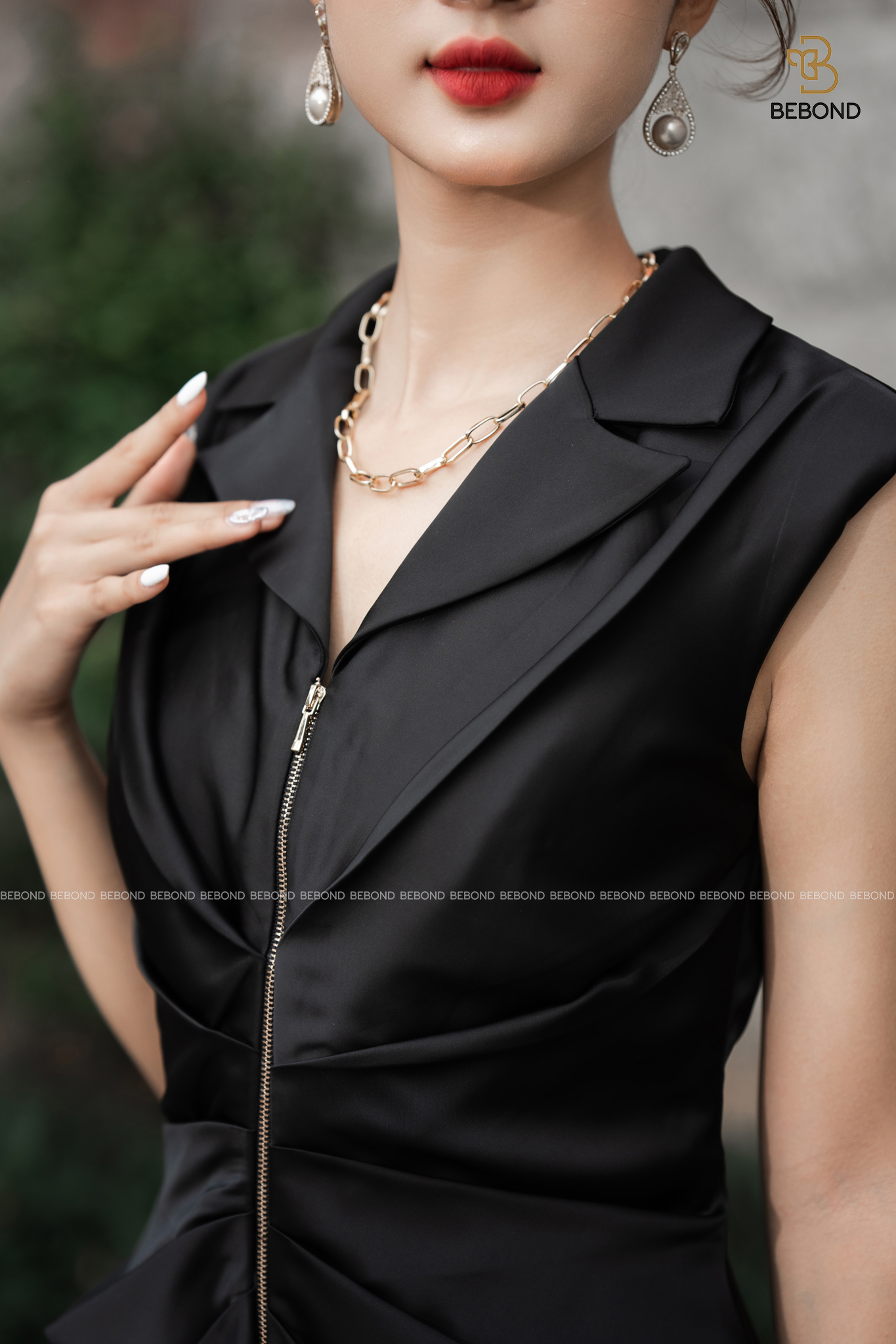 ĐẦM ĐI TIỆC MÀU ĐEN NGẮN TAY - MELY DRESS_thumbnail_2