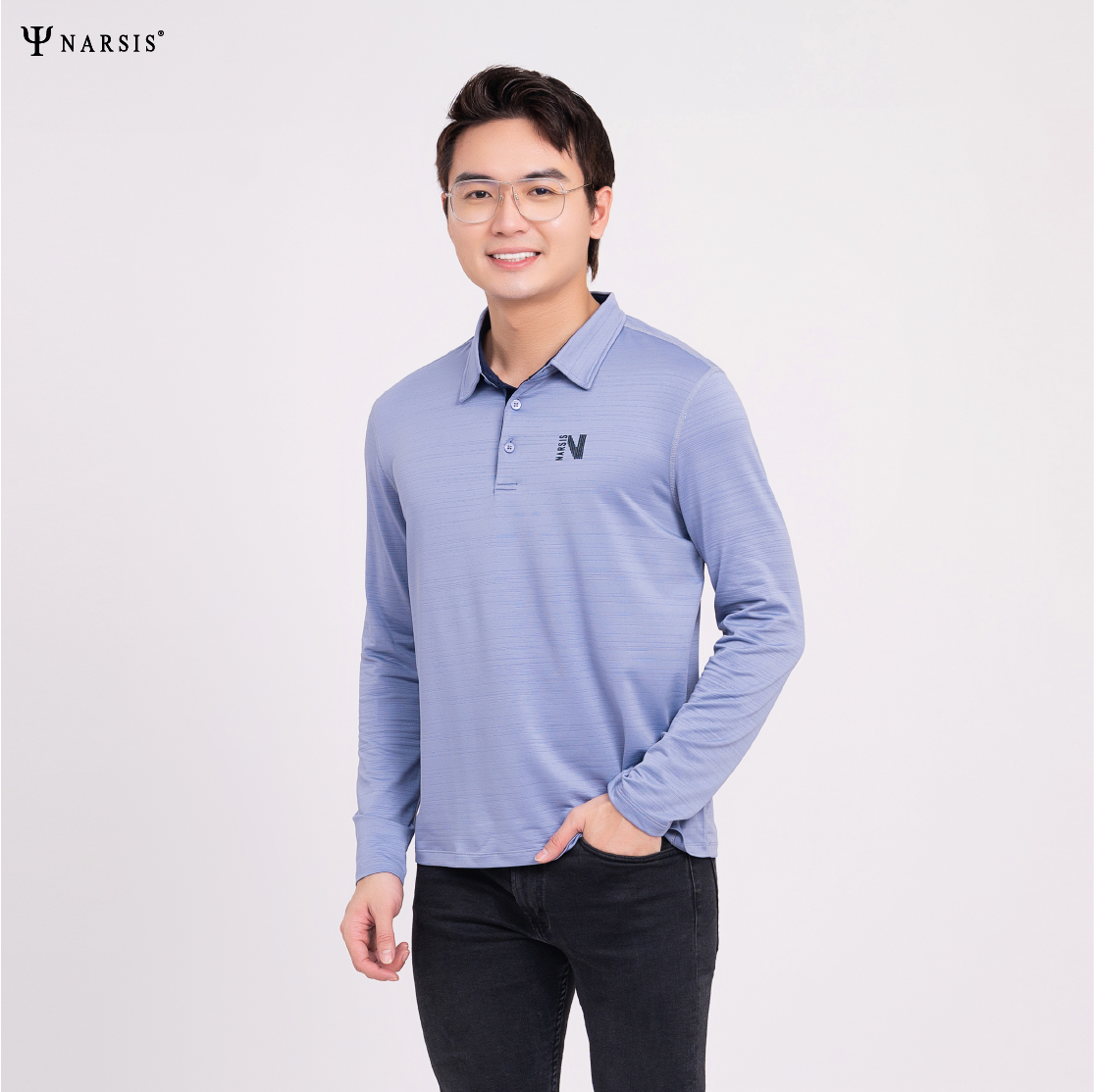 ÁO POLO CÓ CỔ NAM D0030 NARSIS CHẤT LIỆU THOÁNG MÁT, DỄ CHỊU, THOẢI MÁI CẢ NGÀY, DỄ VẬN ĐỘNG