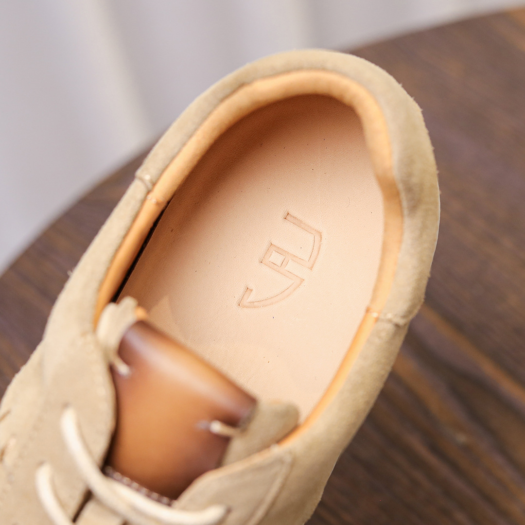 Giày Nam Retro Da Bò Lớp Đầu Tiên – Da Lộn Nubuck Mờ – Cổ Thấp Thời Trang, Nhẹ Sang Trọng – Giày Casual Forrest Gump 2025_thumbnail_17