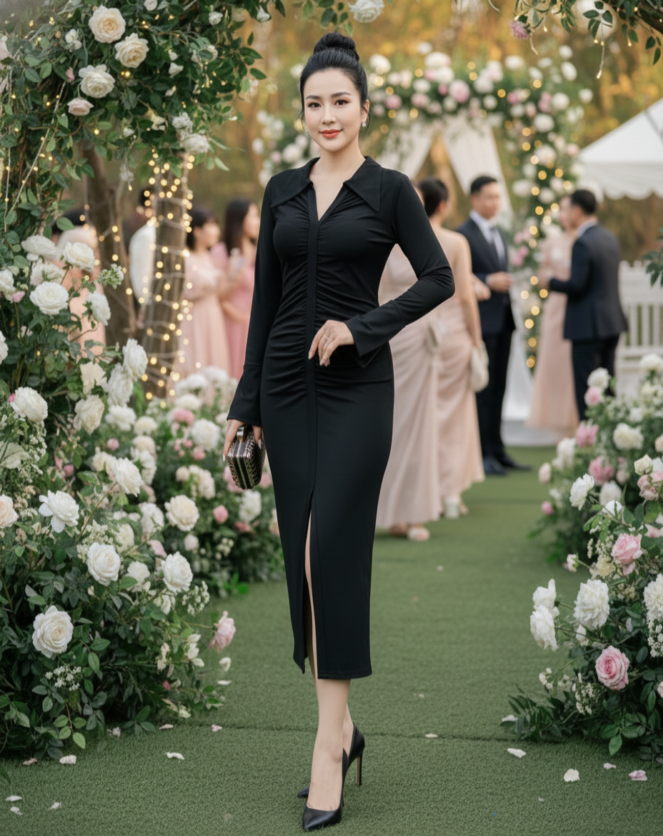 Đầm body thiết kế dáng maxi_thumbnail_2