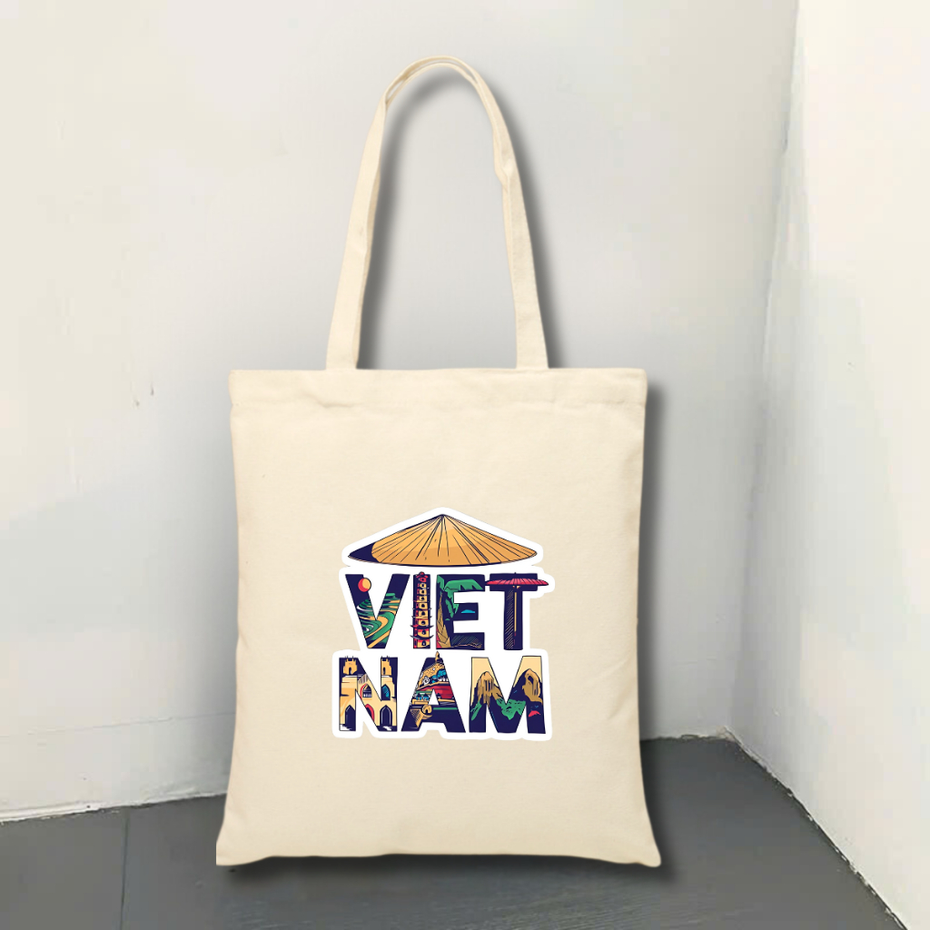 Túi tote vải canvas BST Tôi yêu Việt Nam có khoá kéo và ngăn phụ đi học, đi chơi - 𝐖𝐞 𝐓𝐞𝐞 TOTE10_thumbnail_10