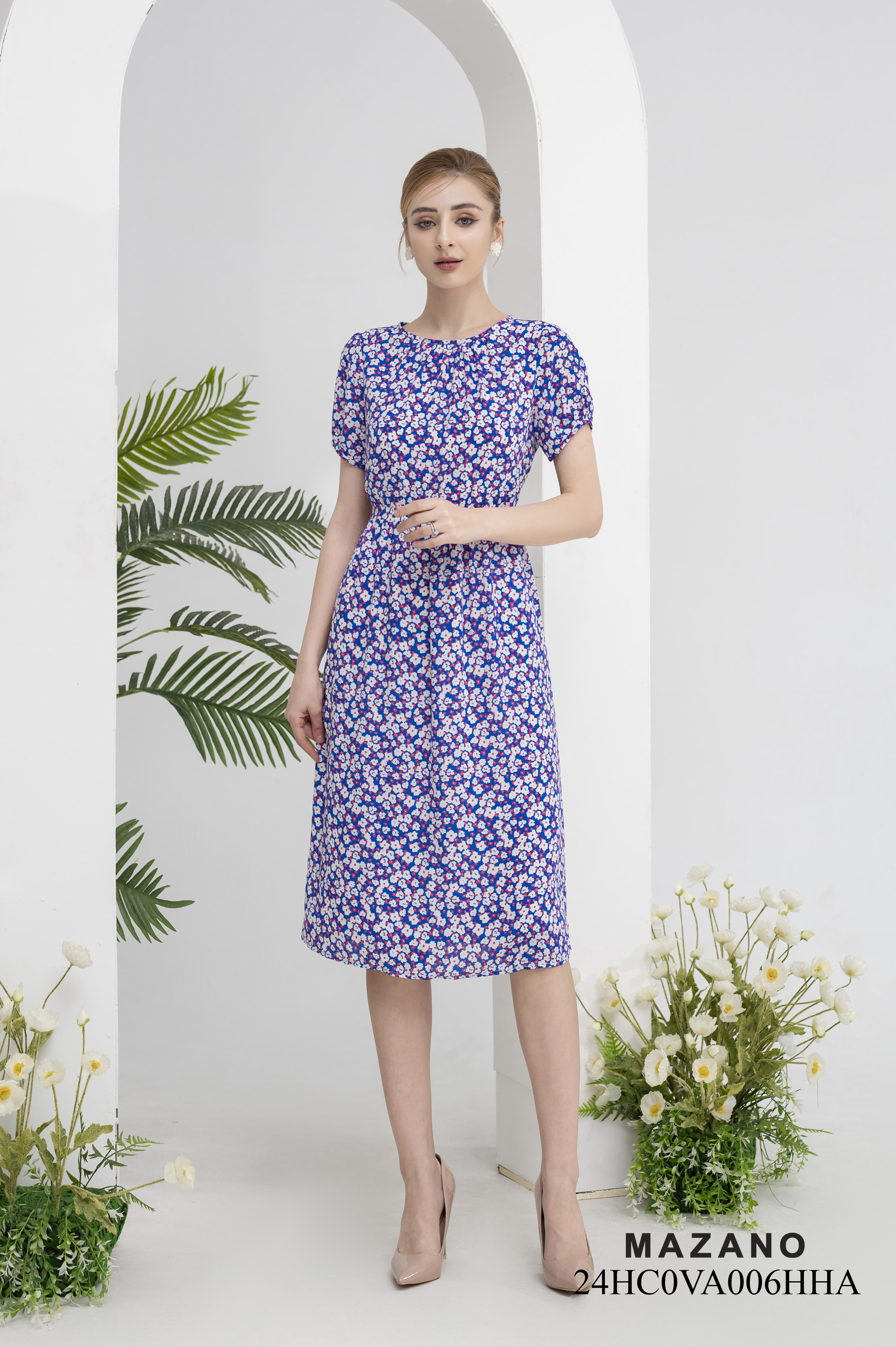 Đầm dạo phố hoa nhí xếp nhún chân_thumbnail_3