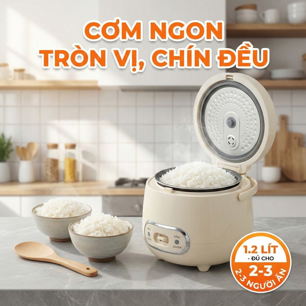 Nồi cơm điện 1.2L Mishio MK387_thumbnail_2