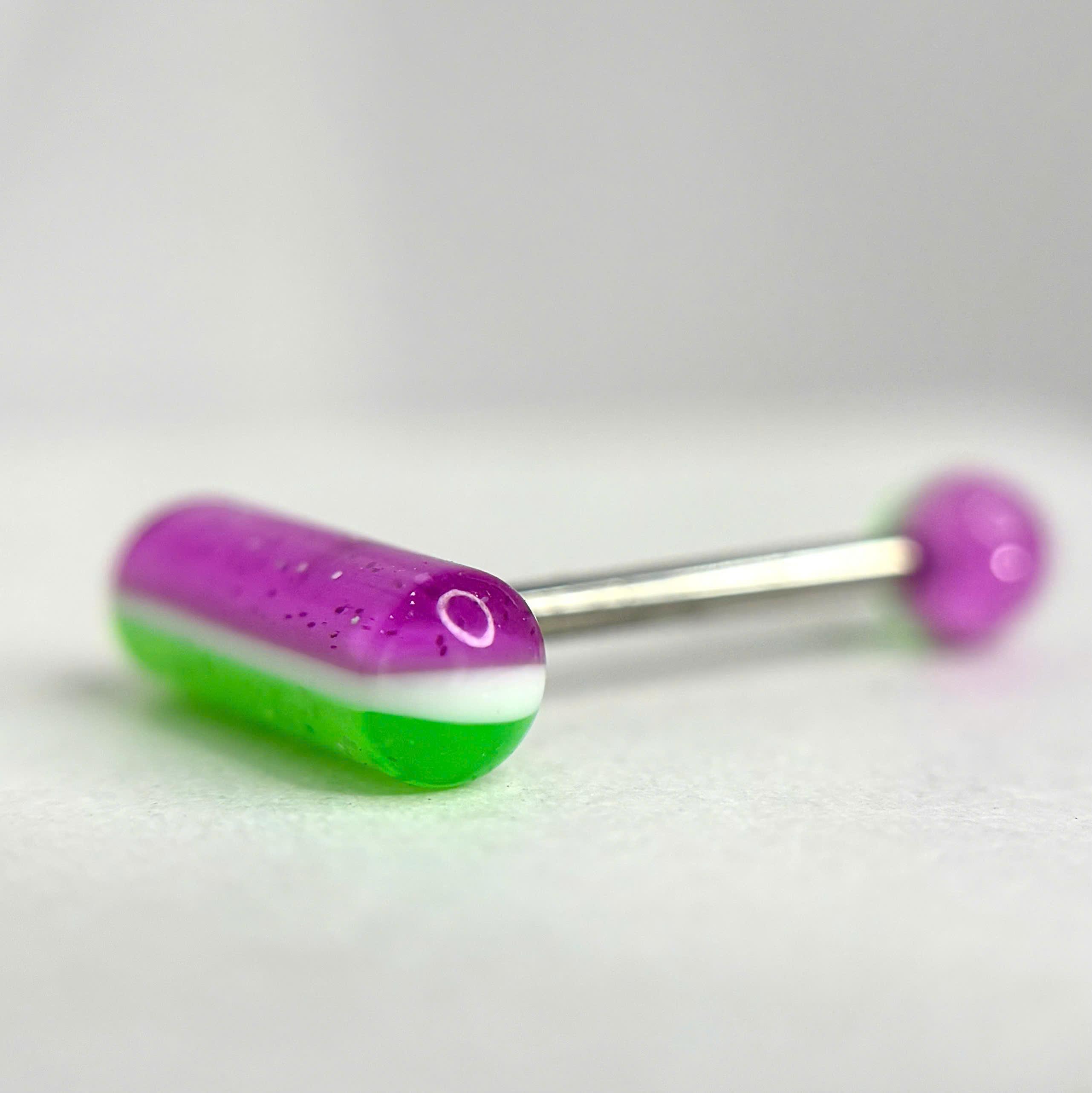 lưỡi 3 màu tím trắng xanh lá