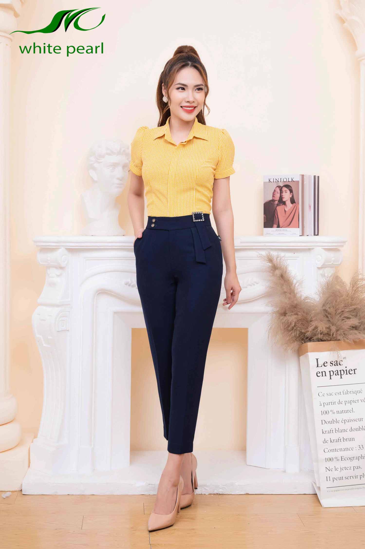 Quần baggy Q23002 Thời trang công sở cao cấp White Pearl_thumbnail_3