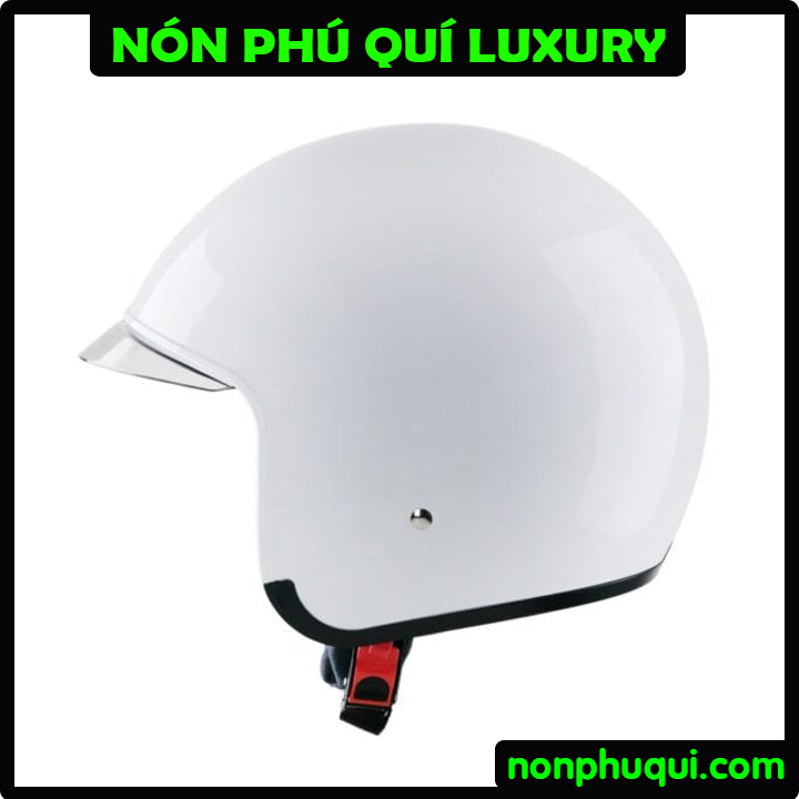 Nón Royal M139 Kính Âm Trắng Bóng