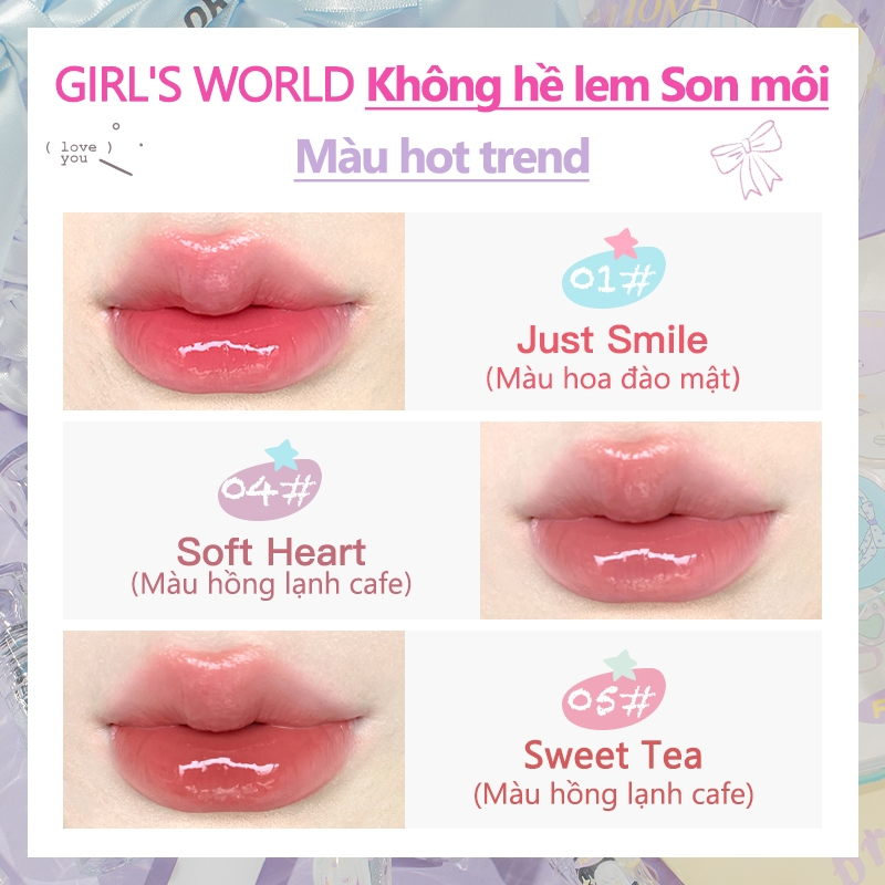 [FLORTTE] Son tint bóng Flortte x Girl World 2.6g