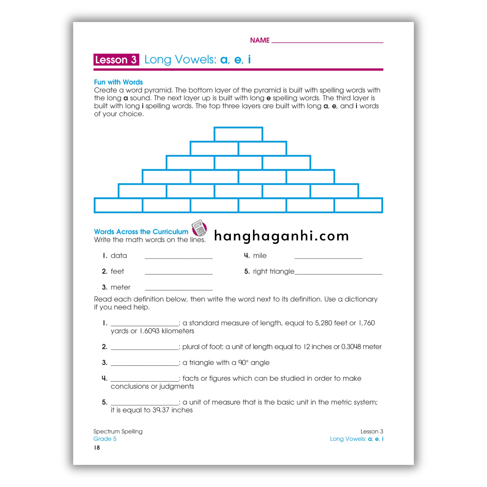 Sách Spectrum Spelling Workbook Grade 5_thumbnail_12
